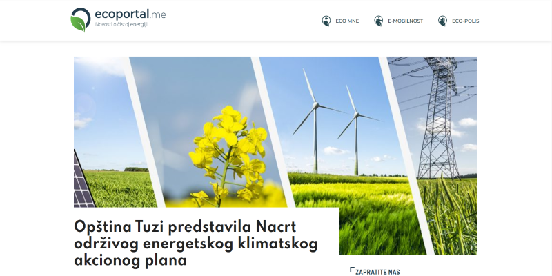 The website Ecoportal.me
